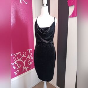 Elegant Black Women's Dress, IRIS SIZE LARGE